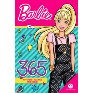 Livro: 365 Atividades e Desenhos p/ Colorir - Barbie